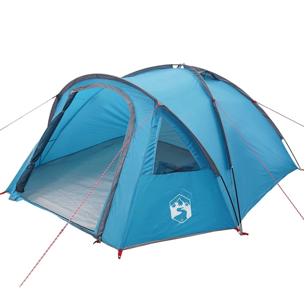 vidaXL Θόλος Τέντα 4 άτομο 308 x 268 x 130 εκ. Αδιάβροχο Μπλε ταφτάς