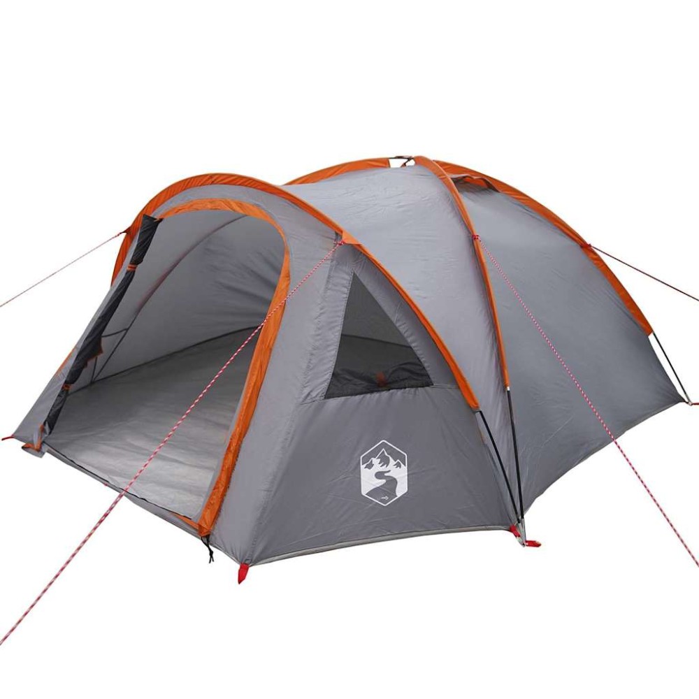 vidaXL Θόλος Τέντα 4 άτομο 308 x 268 x 130 εκ. Γκρι και Πορτοκαλί