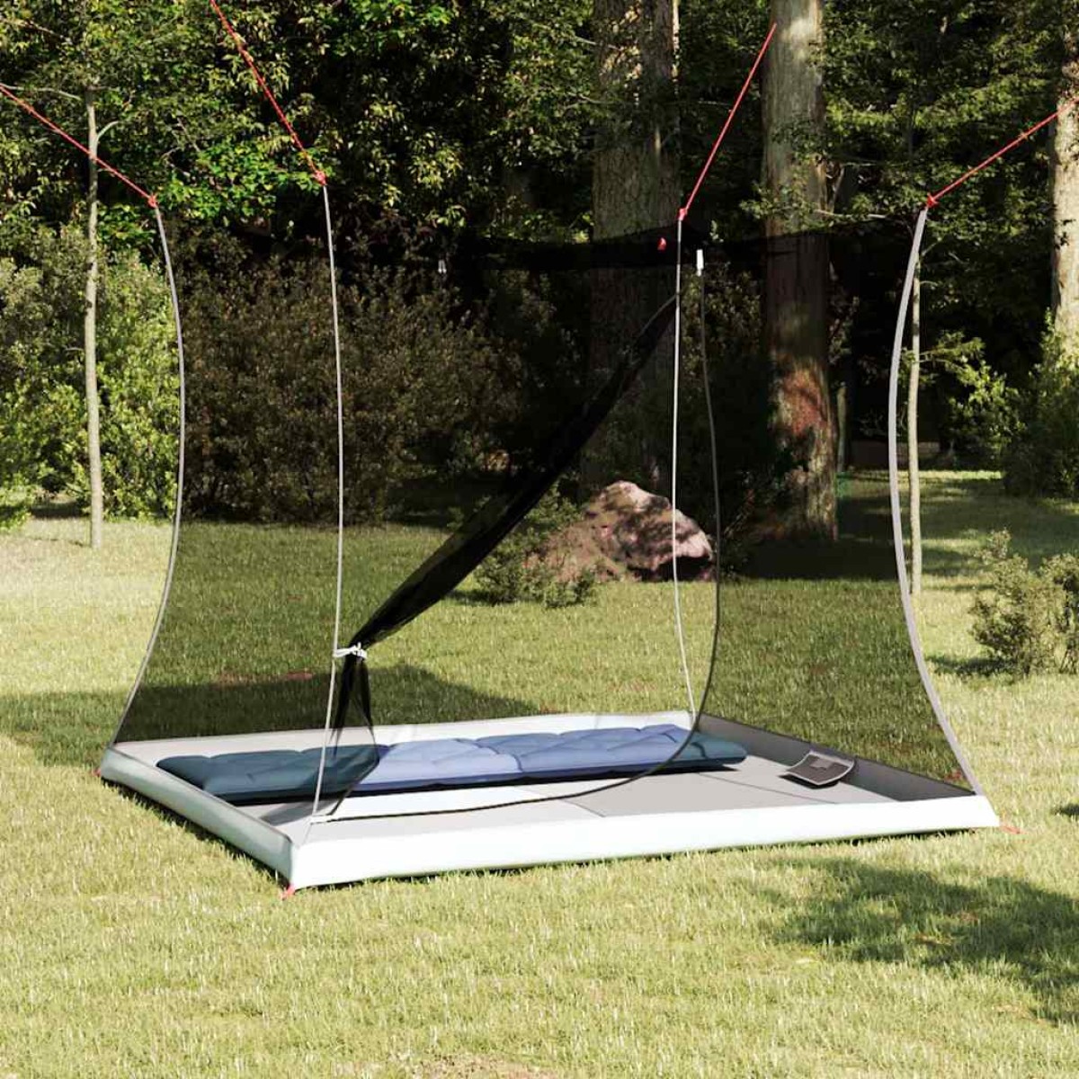 vidaXL Εσωτερική σκηνή Μαύρο 206 x 188 x 175 εκ. Πλέγμα