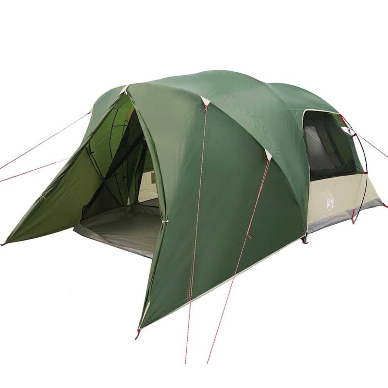 vidaXL Σκηνή Dome 4 Ατόμων με στέγη Πράσινο 455 x 252 x 178 εκ