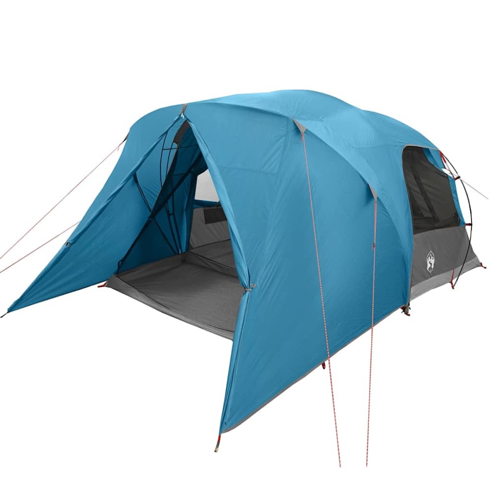 vidaXL Σκηνή Dome 4 Ατόμων με στέγη Μπλε 455 x 252 x 178 εκ