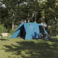 vidaXL Σκηνή Dome 4 Ατόμων με στέγη Μπλε 455 x 252 x 178 εκ