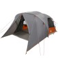 vidaXL Σκηνή Dome 4 Ατόμων Γκρι και Πορτοκαλί 455 x 252 x 178 εκ