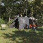 vidaXL Σκηνή Dome 4 Ατόμων Γκρι και Πορτοκαλί 455 x 252 x 178 εκ