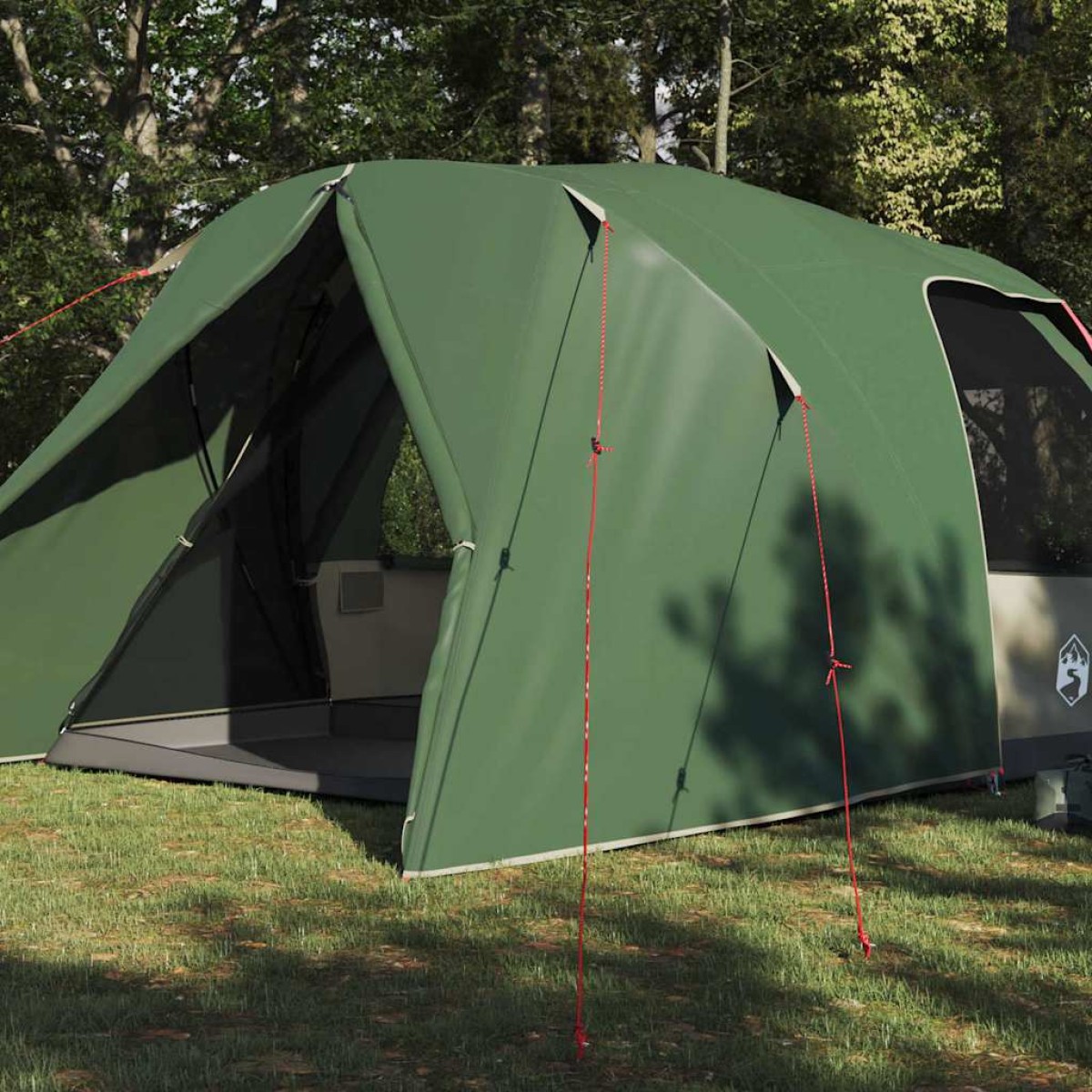vidaXL Κατασκήνωση 6 Ατόμων με στέγη Πράσινο 500 x 314 x 206 εκ