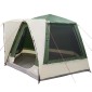 vidaXL Σκηνή Camping Καταφύγιο Πράσινο 420 x 420 x 227 εκ Πολυεστέρας