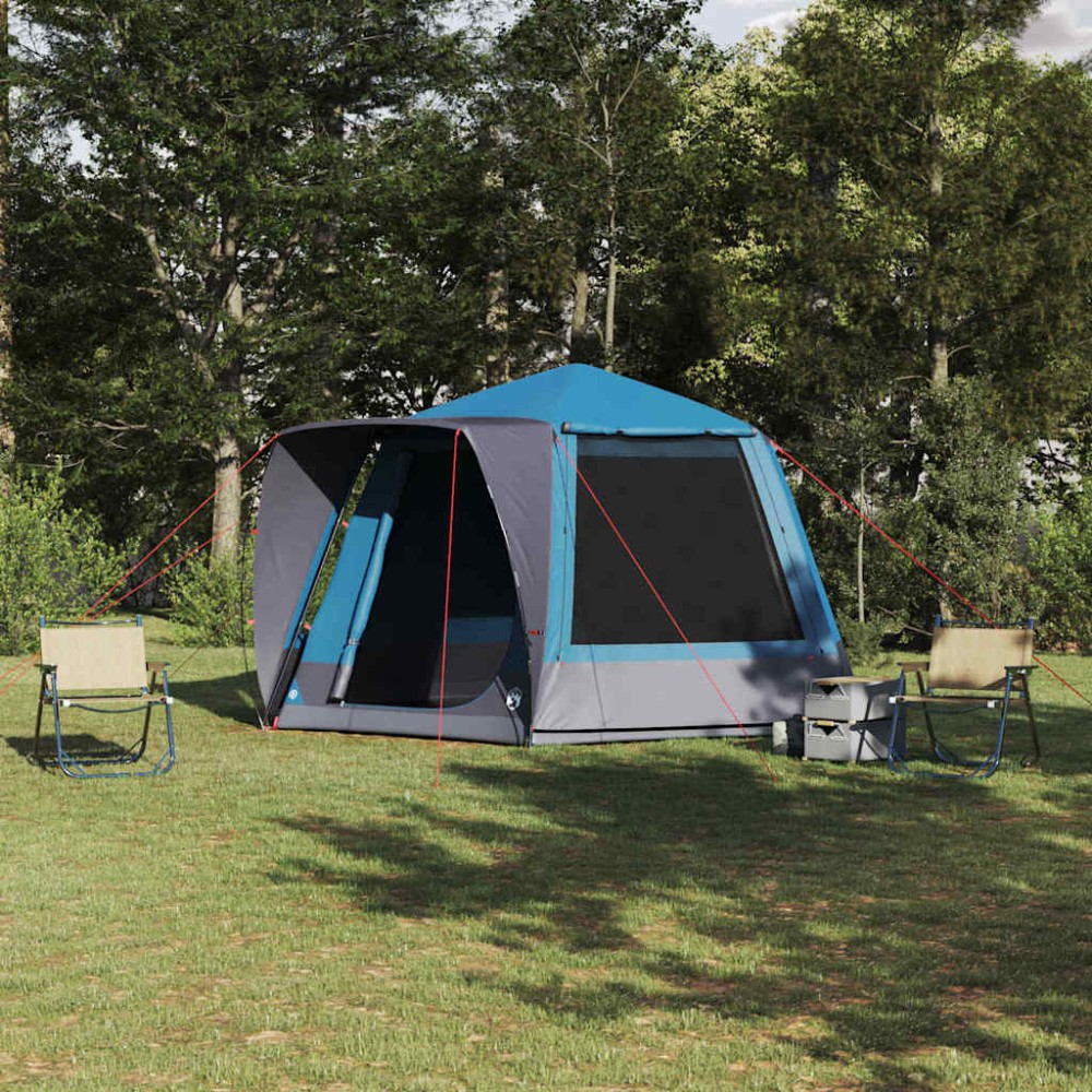 vidaXL Σκηνή Camping Καταφύγιο Μπλε 420 x 420 x 227 εκ Πολυεστέρας