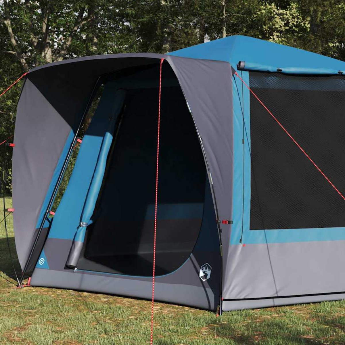 vidaXL Σκηνή Camping Καταφύγιο Μπλε 420 x 420 x 227 εκ Πολυεστέρας