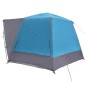 vidaXL Σκηνή Camping Καταφύγιο Μπλε 420 x 420 x 227 εκ Πολυεστέρας