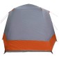 vidaXL Σκηνή Camping Γκρι και πορτοκαλί 420 x 420 x 227 εκ Πολυεστέρας