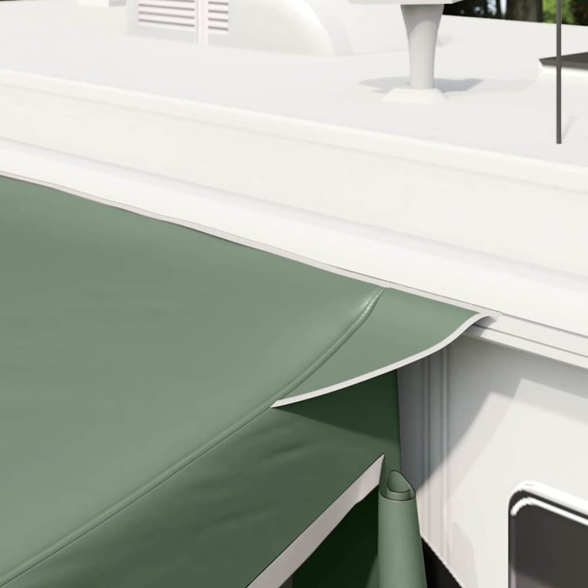 vidaXL Σκηνή για πόρτ μπαγκάζ άτομο 285 x 255 x 245 cm Πράσινο ταφτάς