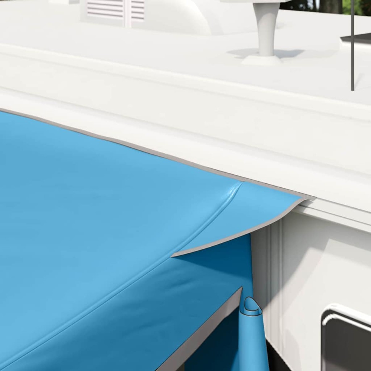 vidaXL Σκηνή για πόρτ μπαγκάζ άτομο 285 x 255 x 245 cm Μπλε ταφτάς