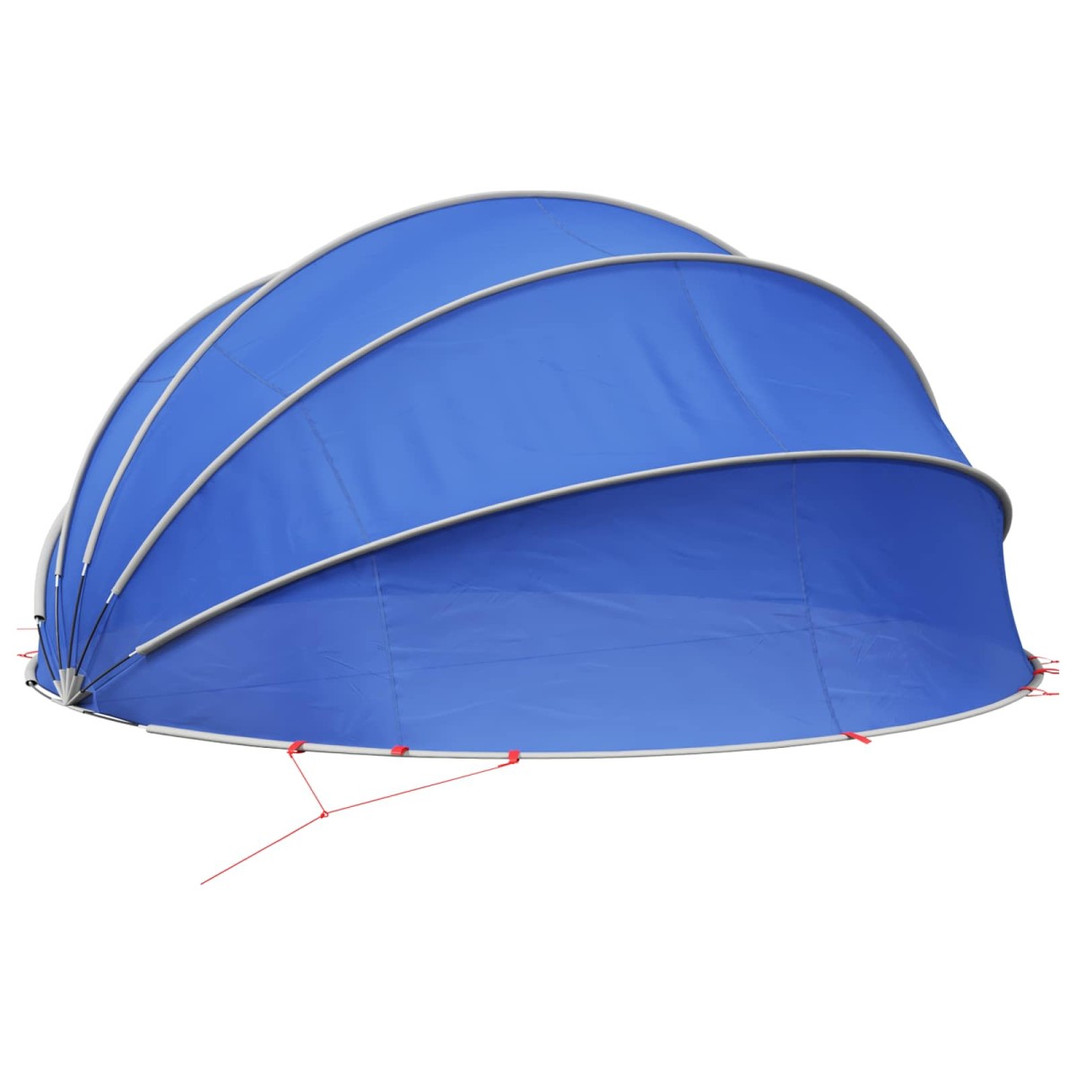vidaXL Θόλος πισίνας 500 x 500 x 236 εκ. Αζούρ Μπλε