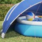 vidaXL Θόλος πισίνας 546 x 516 x 250 εκ. Αζούρ Μπλε