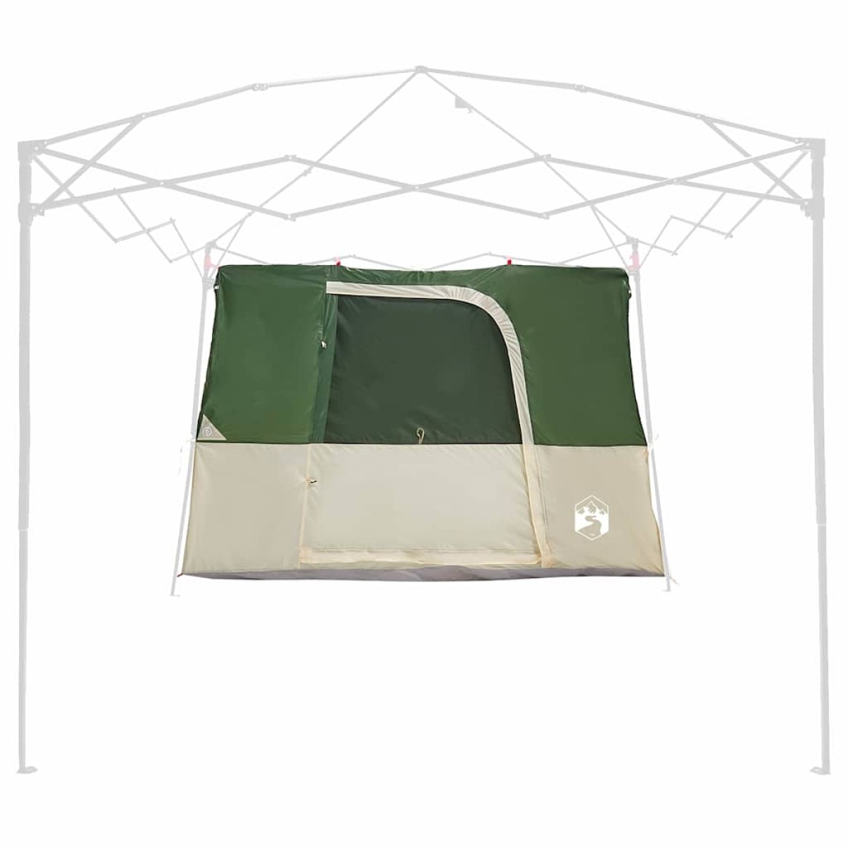 vidaXL Εσωτερική σκηνή με στέγη Πράσινο 280 x 220 x 176 εκ. ταφτάς
