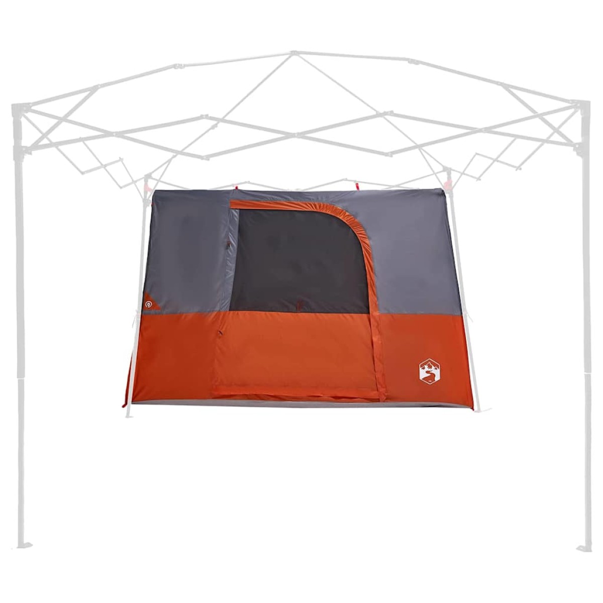 vidaXL Εσωτερική σκηνή Γκρι και Πορτοκαλί 280 x 220 x 176 εκ. ταφτάς