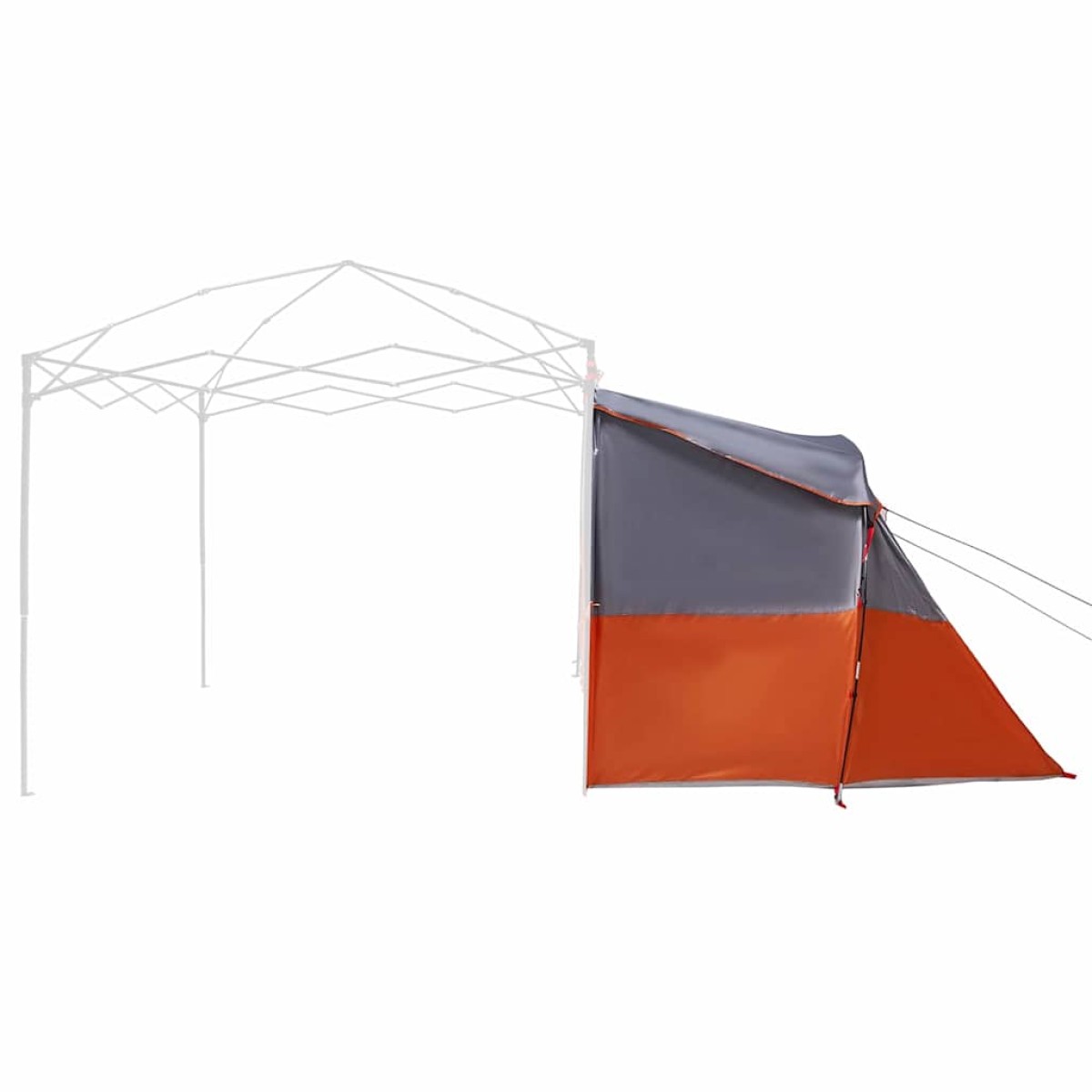 vidaXL Εσωτερική σκηνή Γκρι και Πορτοκαλί 280 x 220 x 176 εκ. ταφτάς