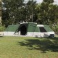 vidaXL Οικογενειακή Σκηνή με στέγη Πράσινο 833 x 585 x 216 εκ ταφτάς