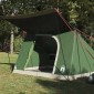 vidaXL Σκηνή Camping με στέγη Πράσινο 282 x 225 x 154 εκ ταφτάς