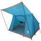 vidaXL Σκηνή Camping με στέγη Μπλε 282 x 225 x 154 εκ ταφτάς