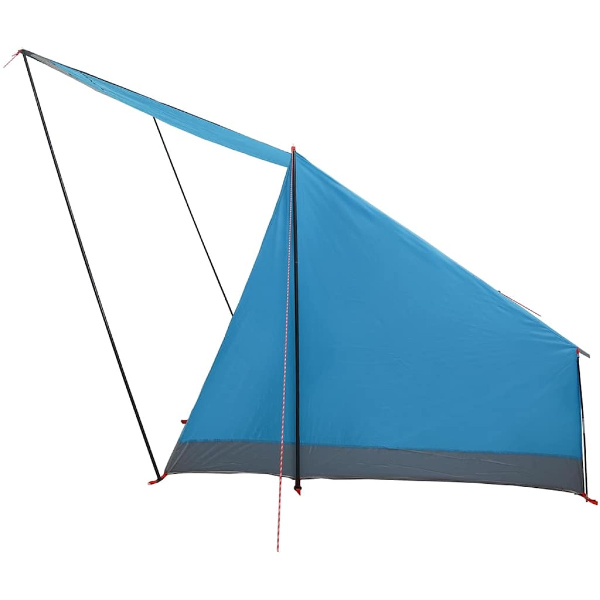 vidaXL Σκηνή Camping με στέγη Μπλε 282 x 225 x 154 εκ ταφτάς