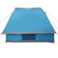 vidaXL Σκηνή Camping με στέγη Μπλε 282 x 225 x 154 εκ ταφτάς