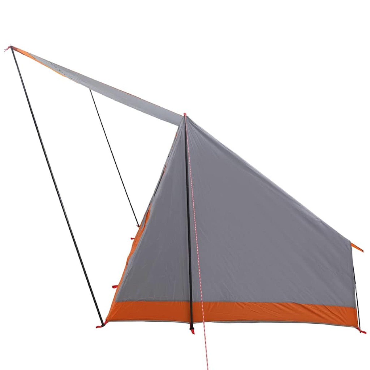 vidaXL Σκηνή Camping Γκρι και Πορτοκαλί 282 x 225 x 154 εκ ταφτάς