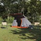 vidaXL Σκηνή Camping Γκρι και Πορτοκαλί 282 x 225 x 154 εκ ταφτάς