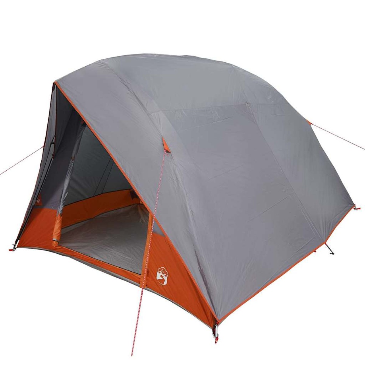 vidaXL Σκηνή Camping Γκρι και Πορτοκαλί 320 x 275 x 190 εκ. ταφτάς