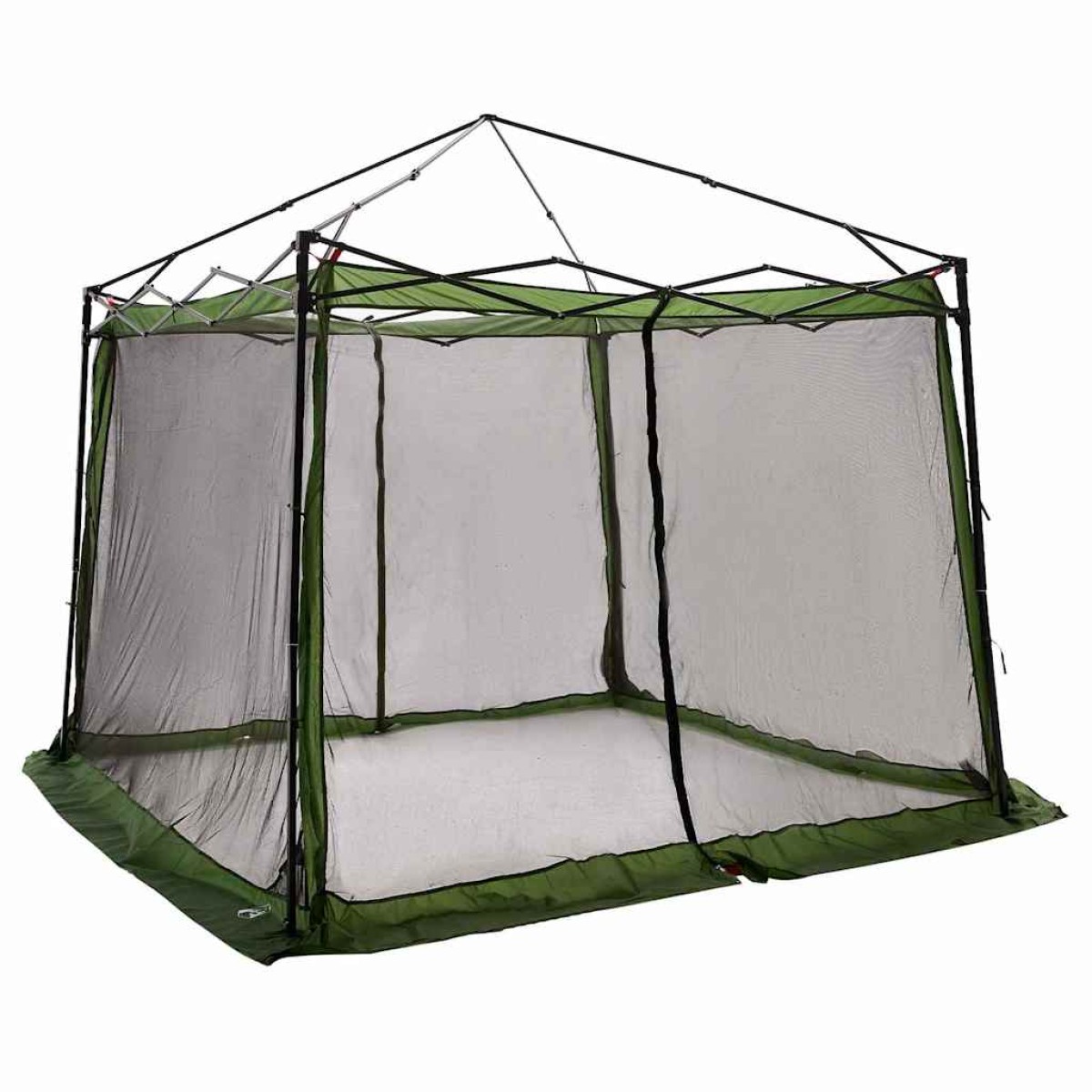 vidaXL Εσωτερική σκηνή με στέγη Πράσινο 303 x 303 x 196 εκ. ταφτάς