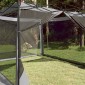 vidaXL Εσωτερική σκηνή Γκρι και Πορτοκαλί 303 x 303 x 196 εκ. ταφτάς