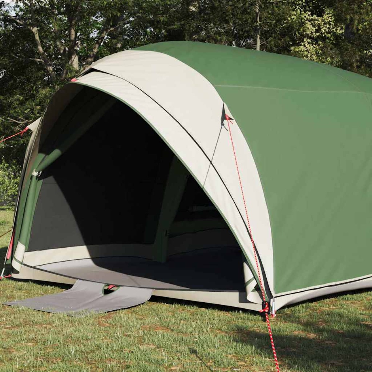 vidaXL Τέντα σήτα με στέγη Πράσινο 410 x 285 x 198 εκ. ταφτάς
