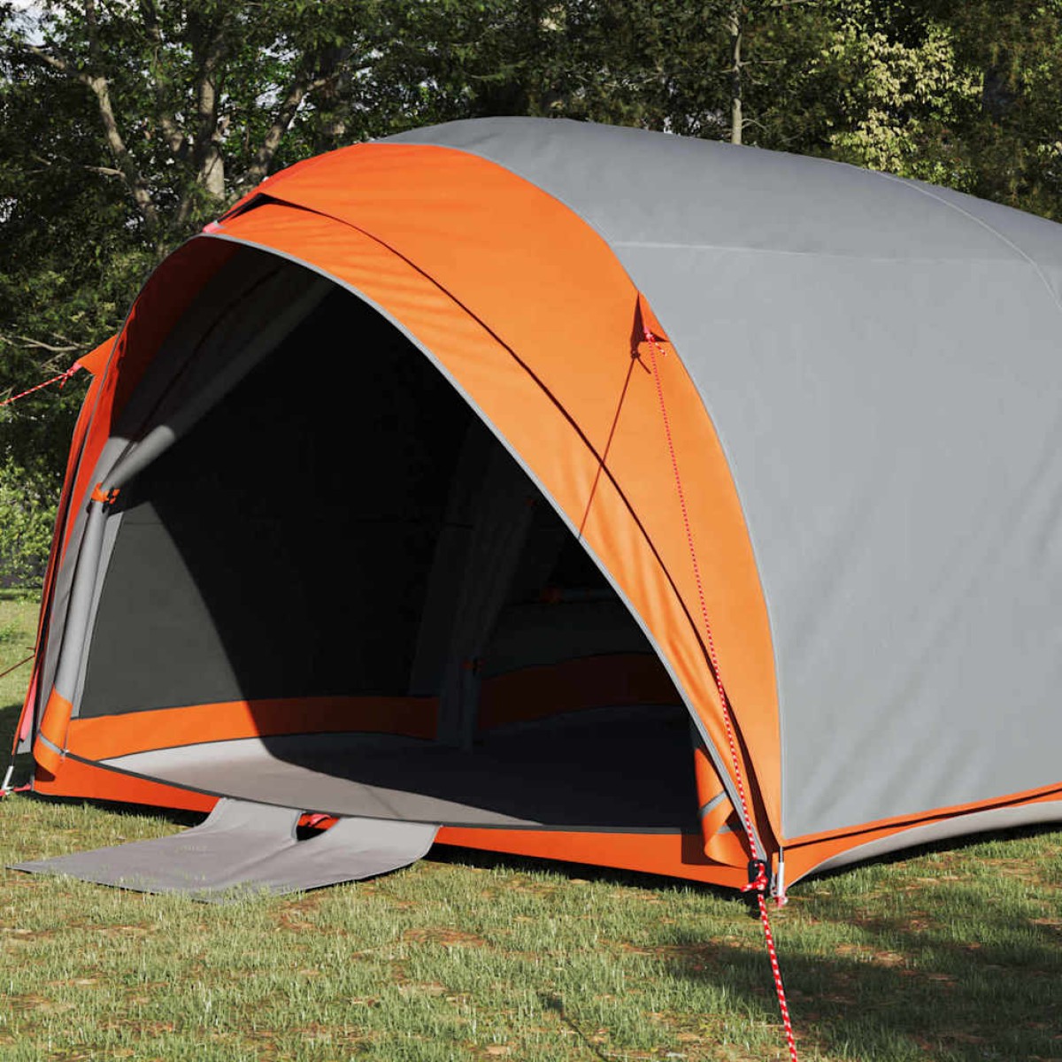 vidaXL Τέντα σήτα Γκρι και Πορτοκαλί 410 x 285 x 198 εκ. ταφτάς