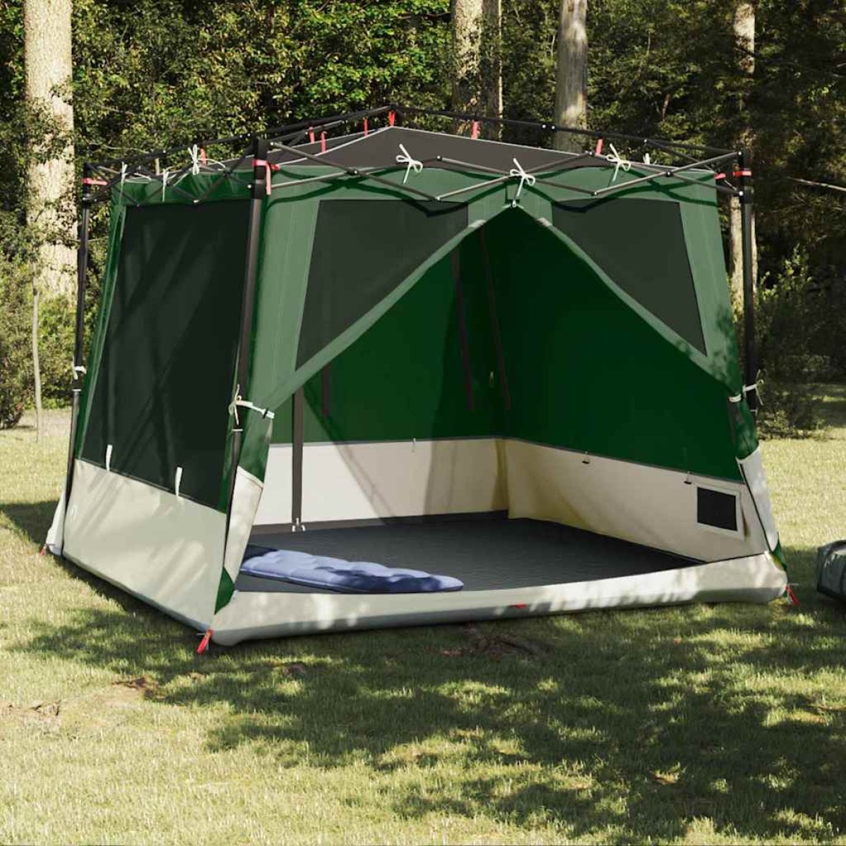 vidaXL Εσωτερική σκηνή με στέγη Πράσινο 291 x 291 x 240 εκ. ταφτάς