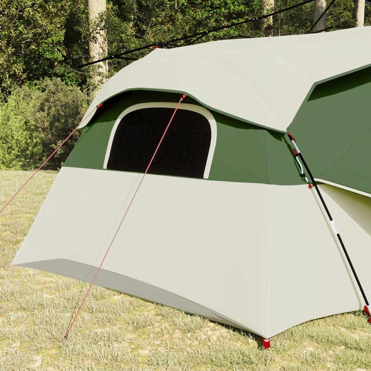vidaXL Εσωτερική σκηνή με στέγη Πράσινο 520 x 520 x 190 εκ ταφτάς