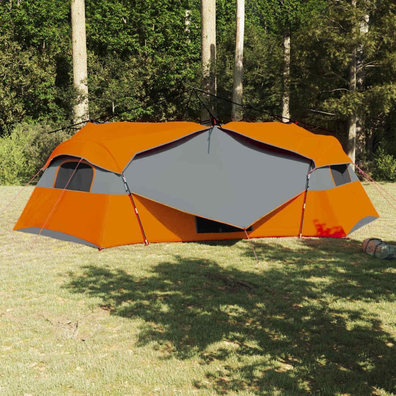 vidaXL Εσωτερική σκηνή Γκρι και Πορτοκαλί 520 x 520 x 190 εκ ταφτάς