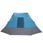vidaXL Σκηνή Camping με στέγη Μπλε 482 x 360 x 227 εκ ταφτάς