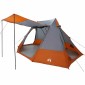 vidaXL Σκηνή Camping Γκρι και Πορτοκαλί 482 x 360 x 227 εκ ταφτάς