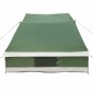 vidaXL Σκηνή Camping με στέγη Πράσινο 223 x 163 x 130 εκ ταφτάς