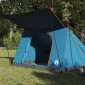 vidaXL Σκηνή Camping με στέγη Μπλε 223 x 163 x 130 εκ ταφτάς