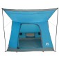 vidaXL Σκηνή Camping με στέγη Μπλε 223 x 163 x 130 εκ ταφτάς