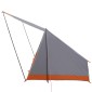 vidaXL Σκηνή Camping Γκρι και Πορτοκαλί 223 x 163 x 130 εκ ταφτάς