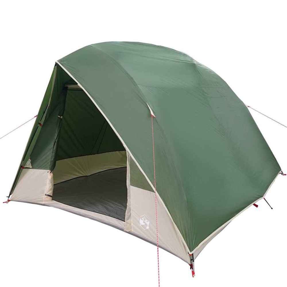 vidaXL Σκηνή Camping με στέγη Πράσινο 275 x 230 x 140 εκ. ταφτάς