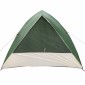 vidaXL Σκηνή Camping με στέγη Πράσινο 275 x 230 x 140 εκ. ταφτάς