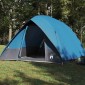 vidaXL Σκηνή Camping με στέγη Μπλε 275 x 230 x 140 εκ. ταφτάς