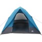 vidaXL Σκηνή Camping με στέγη Μπλε 275 x 230 x 140 εκ. ταφτάς