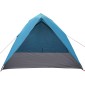 vidaXL Σκηνή Camping με στέγη Μπλε 275 x 230 x 140 εκ. ταφτάς