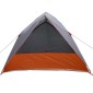 vidaXL Σκηνή Camping Γκρι και Πορτοκαλί 275 x 230 x 140 εκ. ταφτάς
