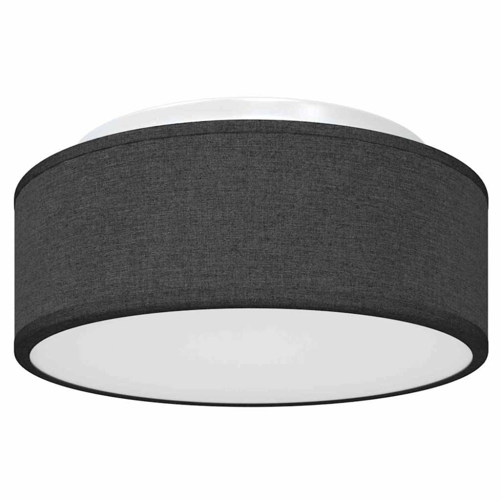 vidaXL Λάμπα Οροφής με προβολείς Μαύρο 30 x 30 x 13,5 εκ ύφασμα