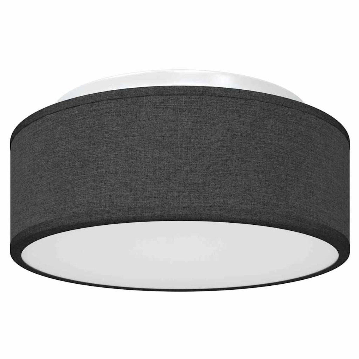 vidaXL Λάμπα Οροφής με προβολείς Μαύρο 30 x 30 x 13,5 εκ ύφασμα
